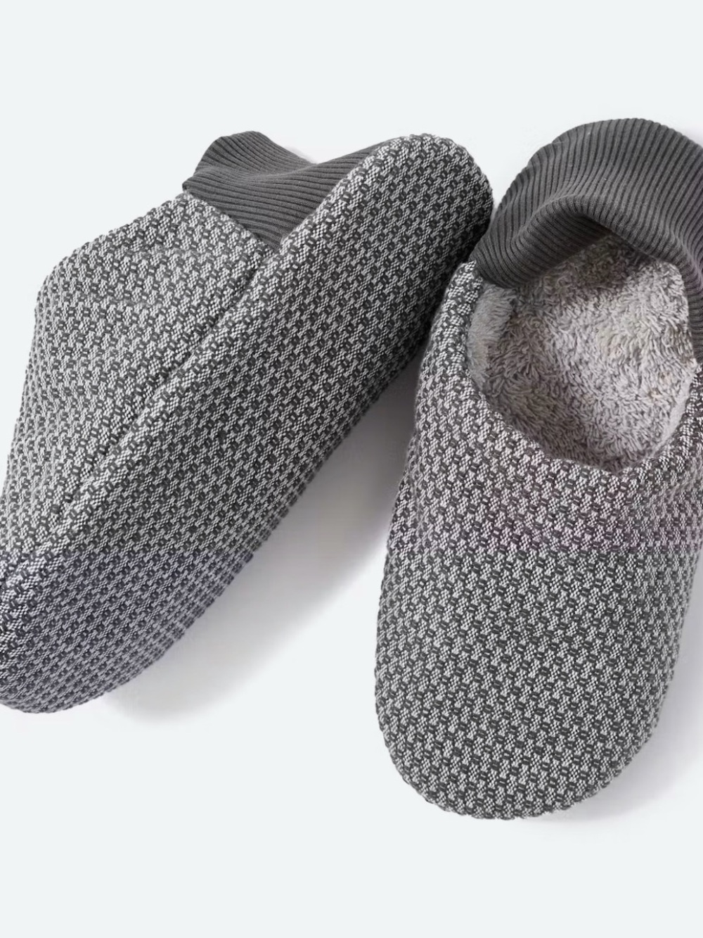 Organic Women’s Cozy Knit Indoor Slippers - Gray